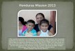 Honduras Medical Mission Trip May 2013