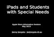 Ipads and special needs