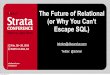 The Future of Big Data is Relational (or why you can't escape SQL)