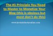 The 1 principle you need to master to monetize your blog (this is obvious but most don’t do this)