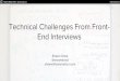 Technical challenges from front end interviews