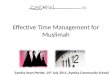 Effective time management for Muslimah