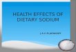 Health effects of dietary sodium