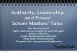 Scrum Master Role - Authority, Power and Leadership