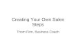 Creating your own sales steps