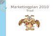 Marketingplan 2010 Triad. Inhoud  Triad  Analyse van de omgevingsfactoren  SWOT-analyse  SMART-doelstellingen  Marketingstrategie  Marketingmix