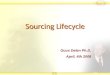 Sourcing Lifecycle Guus Delen Ph.D. April, 4th 2008
