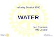 D1550 Infodag, Best, 5 oktober 2013 Infodag District 1550 WATER Jan Roumen RC-Leudal