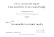 Masterclass VBA - Introductie in private equity1 De rol van private equity in de economie en de maatschappij Introductie in private equity Danny van Wijk