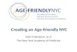 Creating an Age-friendly NYC
