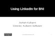 Using Linked In For BNI
