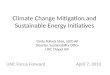 Climate Change Mitigation & Sustainable Energy Initiatives