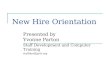 New hire orientation