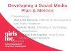 Developing a Social Media Plan & Metrics / Girls Inc. of Greater Indianapolis