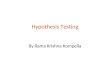 T8 hypothesis testing