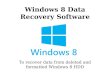 Windows 8 Data Recovery Software