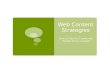 Web content Strategies