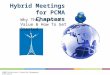 How to design and execute a Hybrid Meeting for your PCMA Chapter