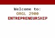Entrepreneurship Weeks 1&2 Ethan Chazin