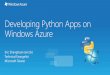 Developing Python Apps on Windows Azure