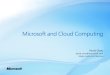 Microsoft And Cloud Computing