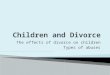 Children and divorce 1