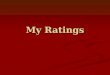 My Ratings