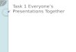 Task 1 everyone’s presentations together Unit 25 lo1