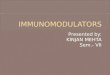 Immunomodulators by Kinjan Mehta
