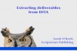 Extracting deliverables from DITA