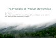 4 Principles of product stewardship