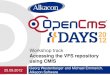 OpenCms Days 2012 - OpenCms 8.5: Accessing the VFS repository using CMIS