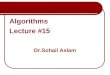 Algorithm lecture15