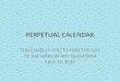 Perpetual Calendar