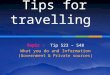 Tips for international travel