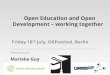 Open Education and Open Development – working together
