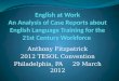 TIRF at 2012 TESOL - English at Work: International Workforce Training Programs
