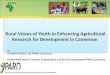Rural voices of youth in enhancing Agriculture in Cameroon