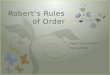 Robert’s rules of order