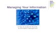Managing Your Information