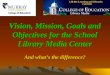 Vision mission goals objectives 2003 version