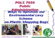 POLS 7050 HKBU/ MPA, HKBU Public Administration, HKBU/CASS - Ways To Optimize Our Environmental Levy Scheme