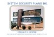 System Security Plans 101