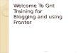 Welcome to gnt training for fronter and blogspot