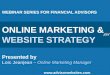 Online marketing and website strategy for financial advisors