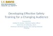 Developing effective safety training for a changing audience