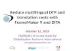 How to reduce DTP and translation costs with FrameMaker