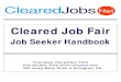 December 10th Cleared Job Fair Job Seeker Handbook