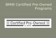 Bmw certified pre owned programs final2