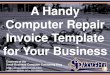 A Handy Computer Repair Invoice Template for Your Business (Slides)